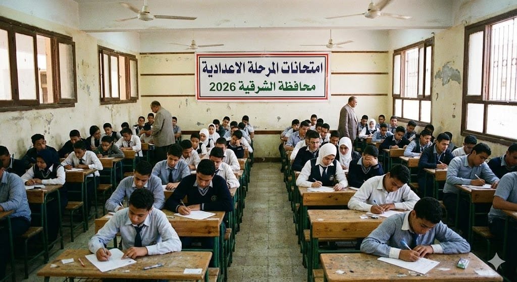 محافظة الشرقية: جدول امتحانات الاعدادي – فصل دراسي أول 2026 1 D8A7D985D8AAD8ADD8A7D986D8A7D8AA D8A7D984D8B4D8B1D982D98AD8A9 D8A7D8B9D8AFD8A7D8AFD98A 2026